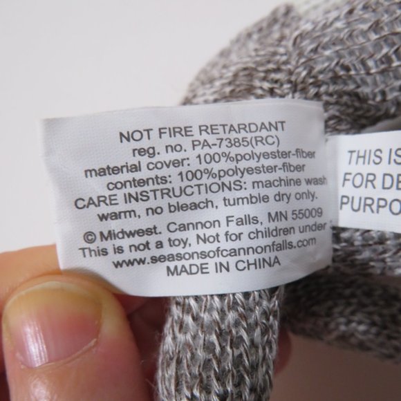 Sock Monkey 5.5" tall Soft squishable stuffed animal with flexible arms - Picture 8 of 8